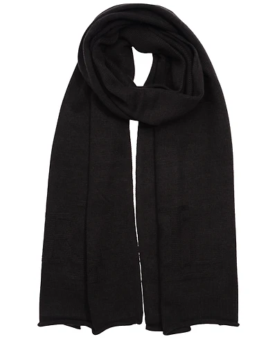Lauren Ralph Textured Logo Knit Scarf