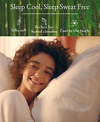 Silky Soft 100% Rayon from Bamboo Cases Standard Size, Set Of 2 For Smooth Hair & Skin, Fits Queen Pillows by California Design Den