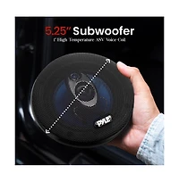 Pyle 5.25" Three-Way Car Speakers, 200 Watt, Blue