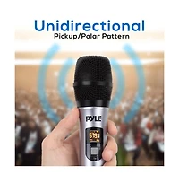 Pyle Uhf Wireless Microphone Adapter System, Pro Audio Wireless Mic Transmitter with Selectable Frequency