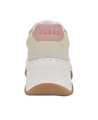 Guess Women's Happy Lace Up Chunky Outsole Retro Jogger Sneakers