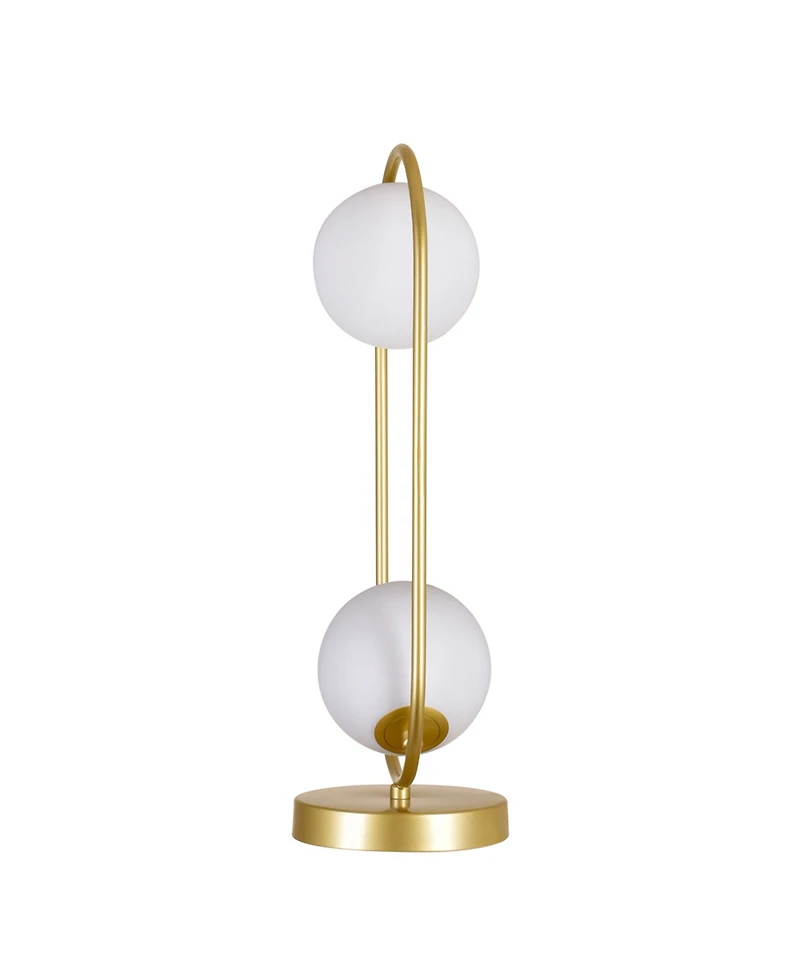 Cwi Lighting 19" Metal Celeste 2 Light Lamp