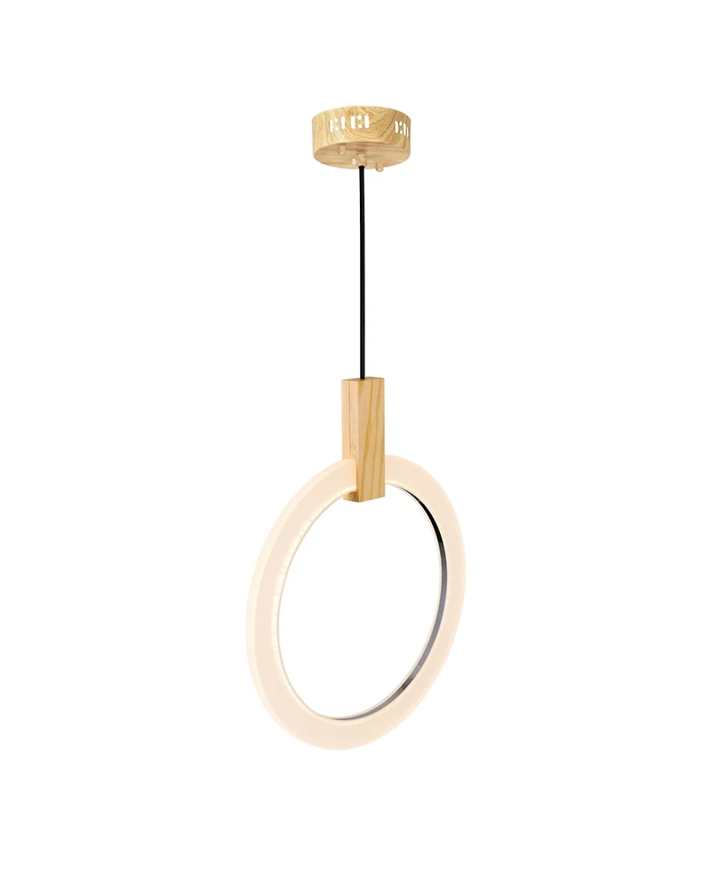Cwi Lighting 20" Metal Anello Led Pendant