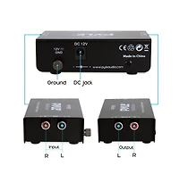 Pyle Pro Audio Phono Turntable Preamp with Ultra-Low Noise and 12-Volt Power Adapter