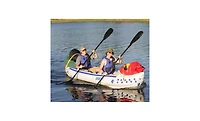 Sea Eagle 3 Person Inflatable Kayak Canoe w/ Paddles & Repair Kit (Open Box