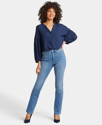 Nydj Women's High Rise Billie Mini Bootcut Jeans
