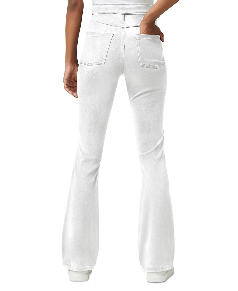 Hue Women's High-Rise Denim Baby Bootcut Leggings