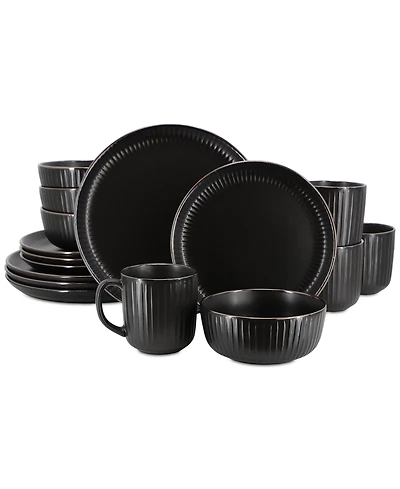 Elama Leo 16 Pc. Dinnerware Set, Service for 4