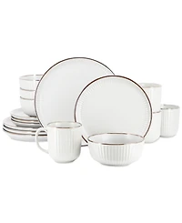 Elama Leo 16 Pc. Dinnerware Set, Service for 4