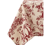 Lenox Pumpkin Printed Toile Tablecloth
