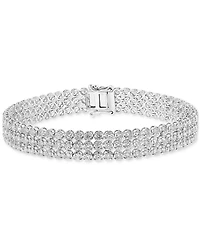 Effy Lab Grown Diamond Triple Row Tennis Bracelet (6 ct. t.w.) in 14k White Gold