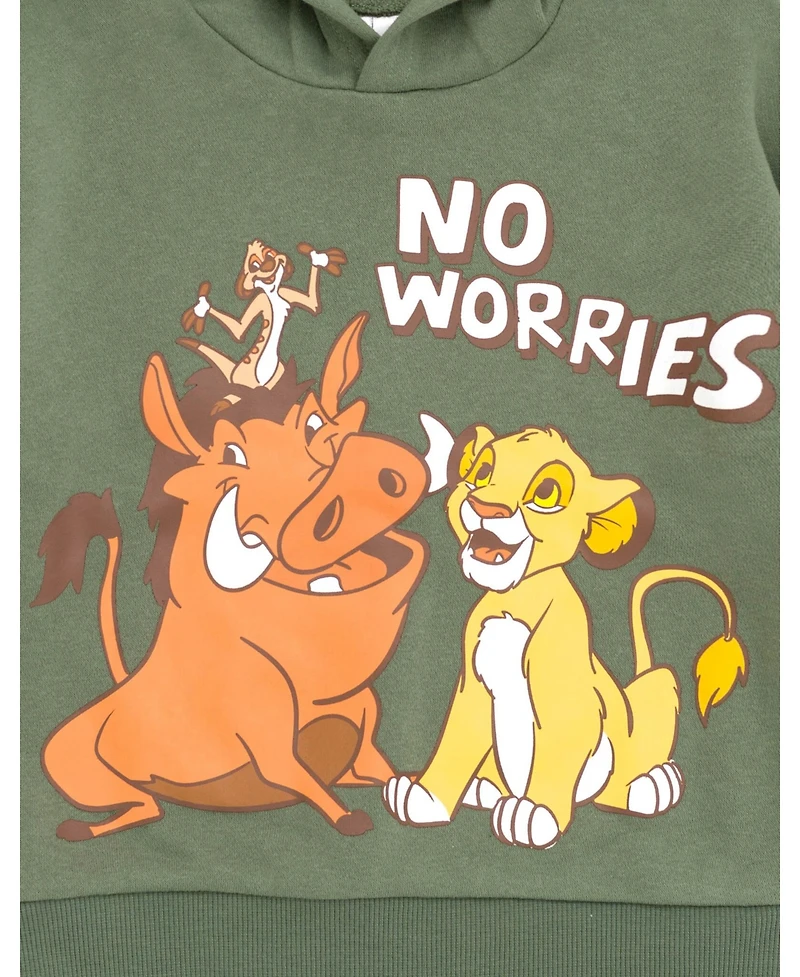 Disney Toddler Boys Lion King Fleece Pullover Hoodie and Pants Outfit Set to (18 Months - 10-12)