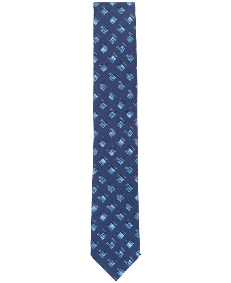 Alfani Men's Vail Square-Pattern Tie, Created for Macy's