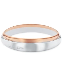 Calvin Klein Two-Tone Stainless Steel Bangle Bracelet