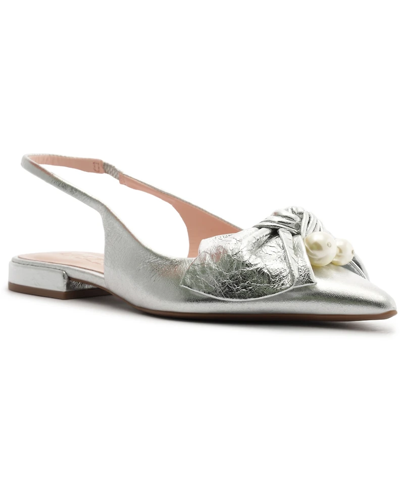Arezzo Women's Mother of Pearl Ballet Flats