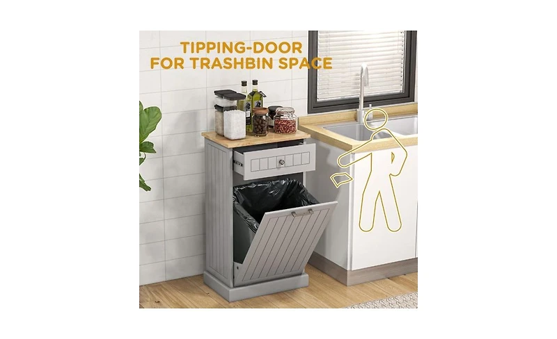 Slickblue Kitchen Tilt-Out Trash Bin Cabinet Stylish and Convenient Waste Management Solution