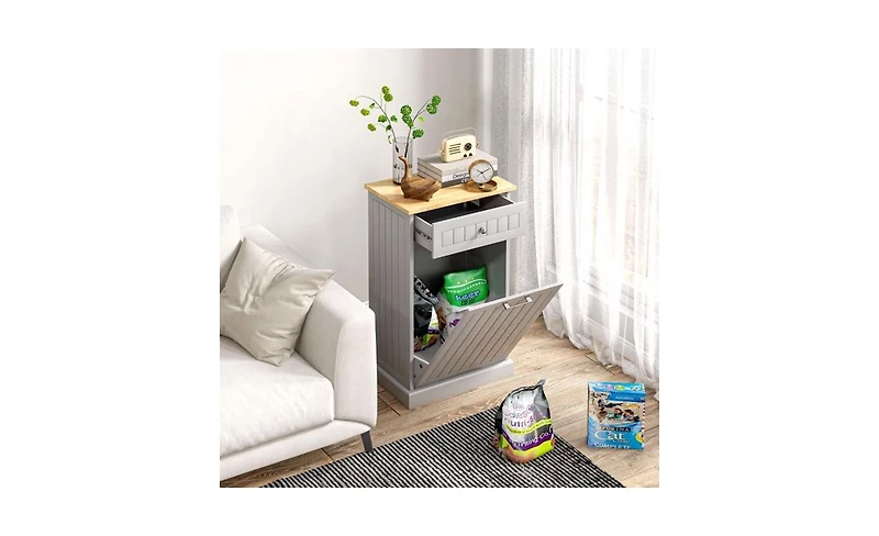 Slickblue Kitchen Tilt-Out Trash Bin Cabinet Stylish and Convenient Waste Management Solution