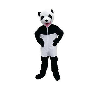 Dress Up America Giant Panda Jumpsuit & Head Mask Mascot - Toddlers Girls & Boys