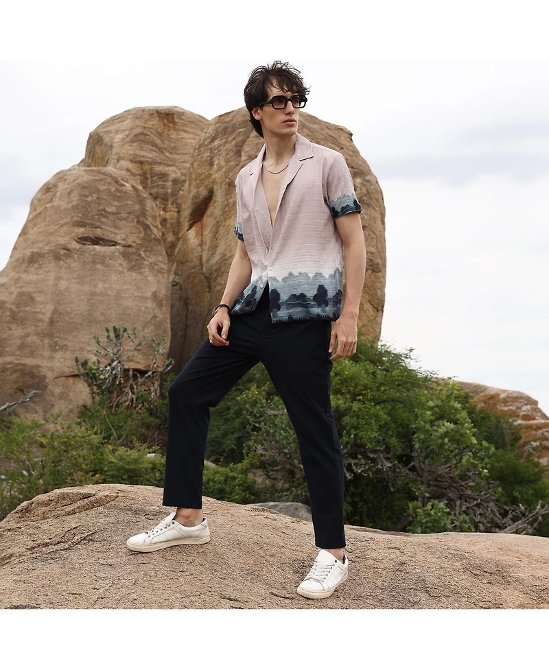 Men's Sky Blue & Space Blue Lakeside Ombre Shirt