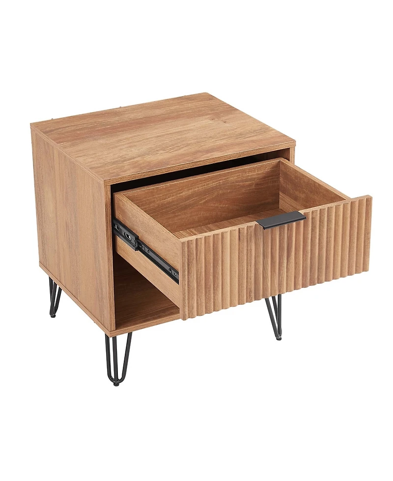 Manhattan Comfort Dumbo 1-Drawer Modern Nightstand