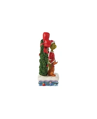 Jim Shore Grinch and Max in Wreath Figurine
