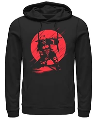 Fifth Sun Men's Silhouette Deadpool Hoodie Fleece Pullover