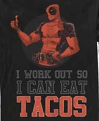 Fifth Sun Men's Deadpool Workout Long Sleeve T-Shirt