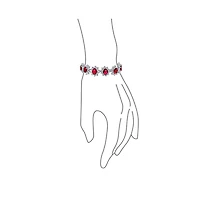 Bling Jewelry Style Fashion Oval Crown Halo Statement Bracelet Matching Clip On Earrings Jewelry Set Silver Plated