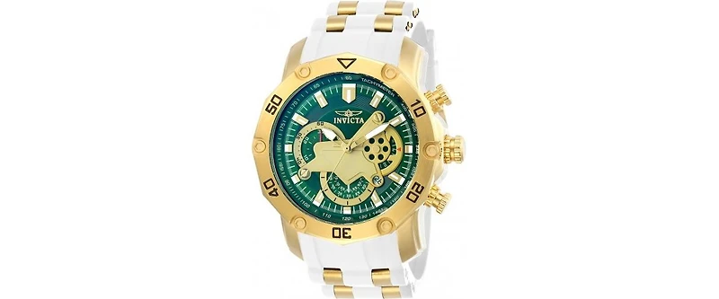 Invicta Men's 23422 Pro Diver Quartz Multifunction Green Dial Watch