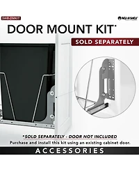 Rev-a-Shelf Double Pullout Trash Can 27 qt. for Kitchen, White, Rv-15KD-11C S
