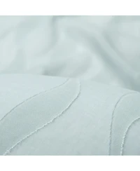 Chanasya Premium Quatrefoil Voile Sheer Curtains - 2-Panel Light Filtering Curtains for Living Room, Bedroom, Kitchen - 52" x 108" - Sage