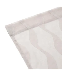 Chanasya Premium Quatrefoil Voile Sheer Curtains - 2-Panel Light Filtering Curtains for Living Room, Bedroom, Kitchen - 52" x 96" - Sage