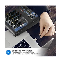 Pyle 4-Channel Bluetooth Pro Audio Dj Sound Mixer