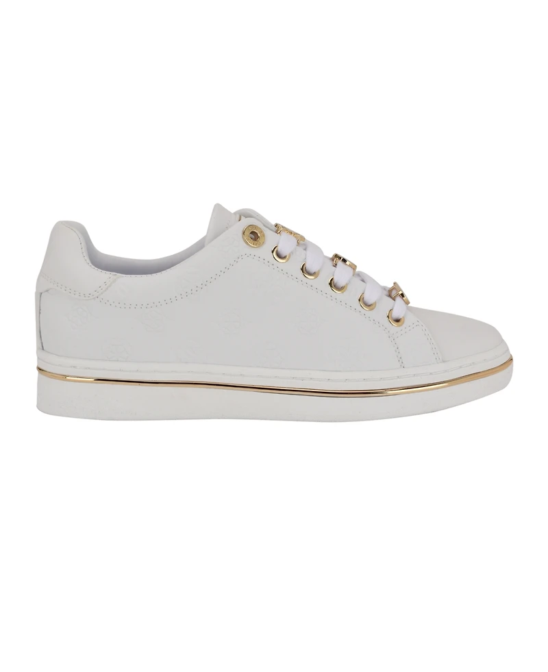 Guess Women's Stasey Charms Lace-Up Sneaker