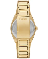 Fossil Men's Everett Three-Hand Date Gold-Tone Stainless Steel Watch, 42mm
