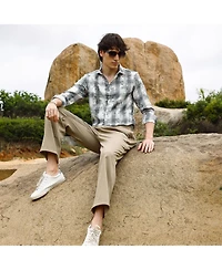 Men's Moon Grey Splash Check Shirt
