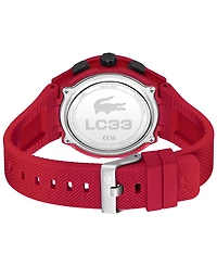Lacoste Men's LC33 Silicone Strap Watch 45mm