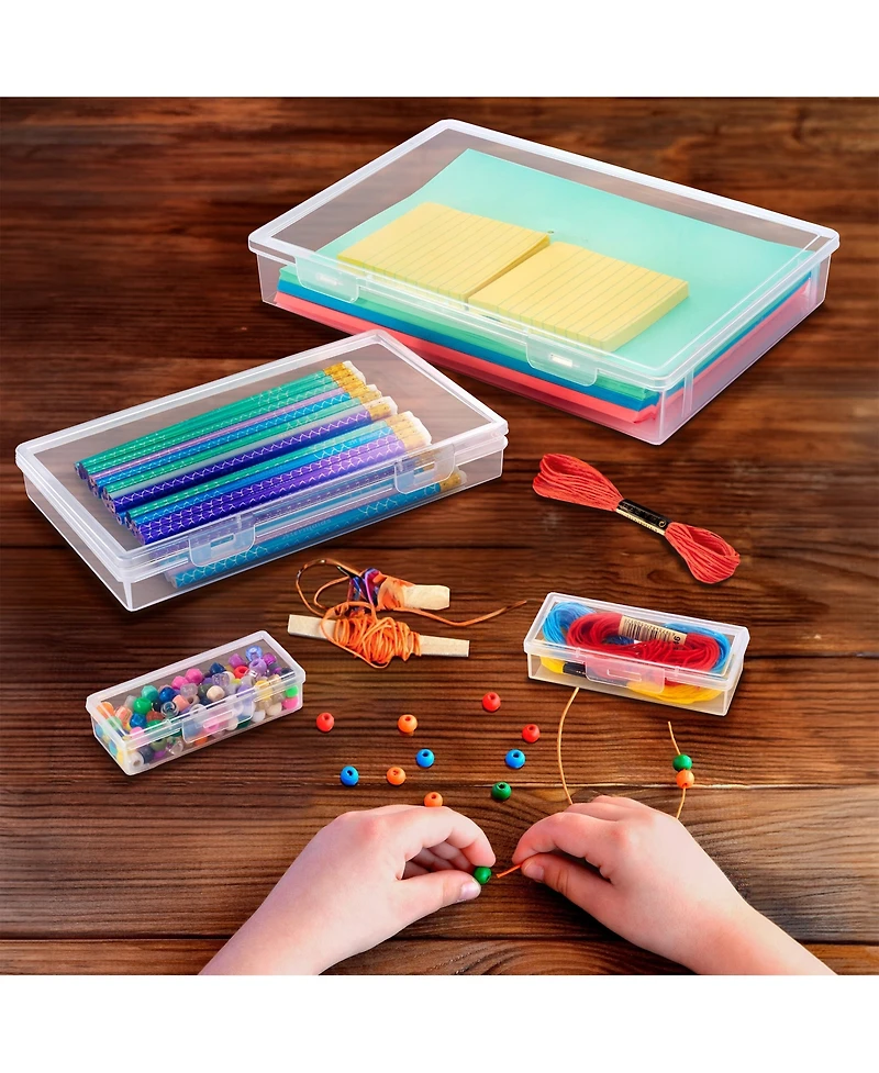 Sorbus 4 Piece Stackable Document & Paper Storage Box Set