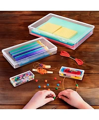 Sorbus 4 Piece Stackable Document & Paper Storage Box Set