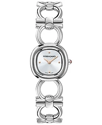 Ferragamo Women's Double Gancini Stainless Steel Link Bracelet Watch 25mm