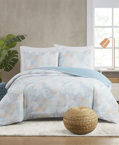 Truly Soft Hannah Watercolor 3-Pc. Duvet Cover Set, King