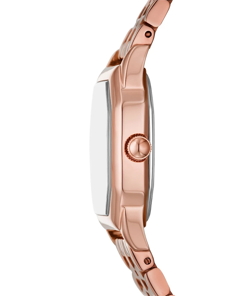 Fossil Women's Harlow Three-Hand Rose Gold-Tone Stainless Steel Watch, 27mm