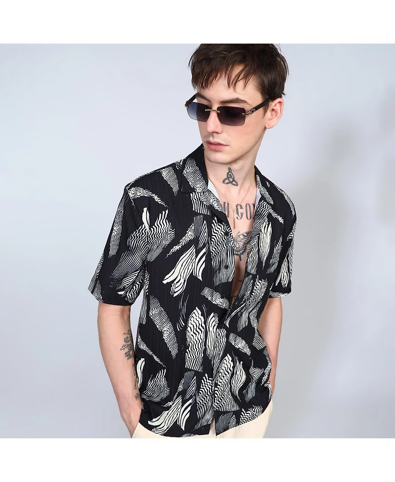 Men's Tie-Dye Honeycomb Shirt
