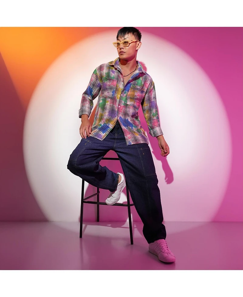 Heathered-Buffalo Check Shirt