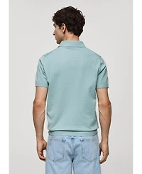 Mango Men's Fine-Knit Polo Shirt
