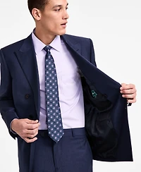 B by Brooks Brothers Men's Pinstriped Wool-Blend Classic-Fit Double-Breasted Suit Separates Jacket
