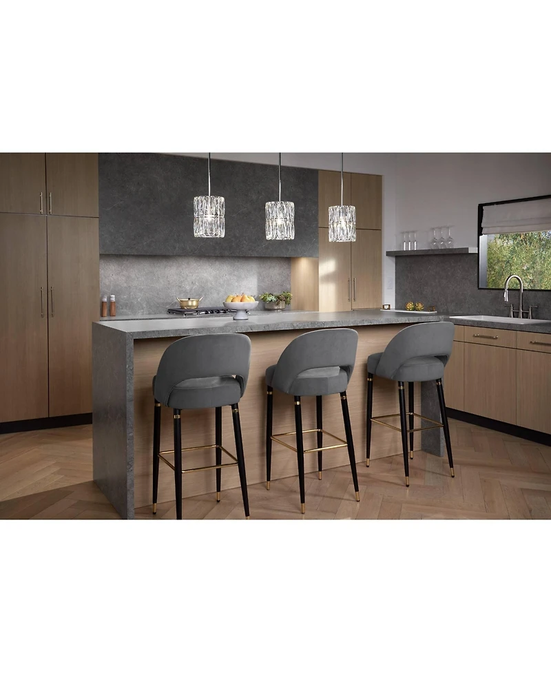 Possini Euro Design Chrome Mini Pendant 7 3/4" Wide Modern Clear Crystal Shade for Dining Room Living House Home Foyer Kitchen Island High Ceilin