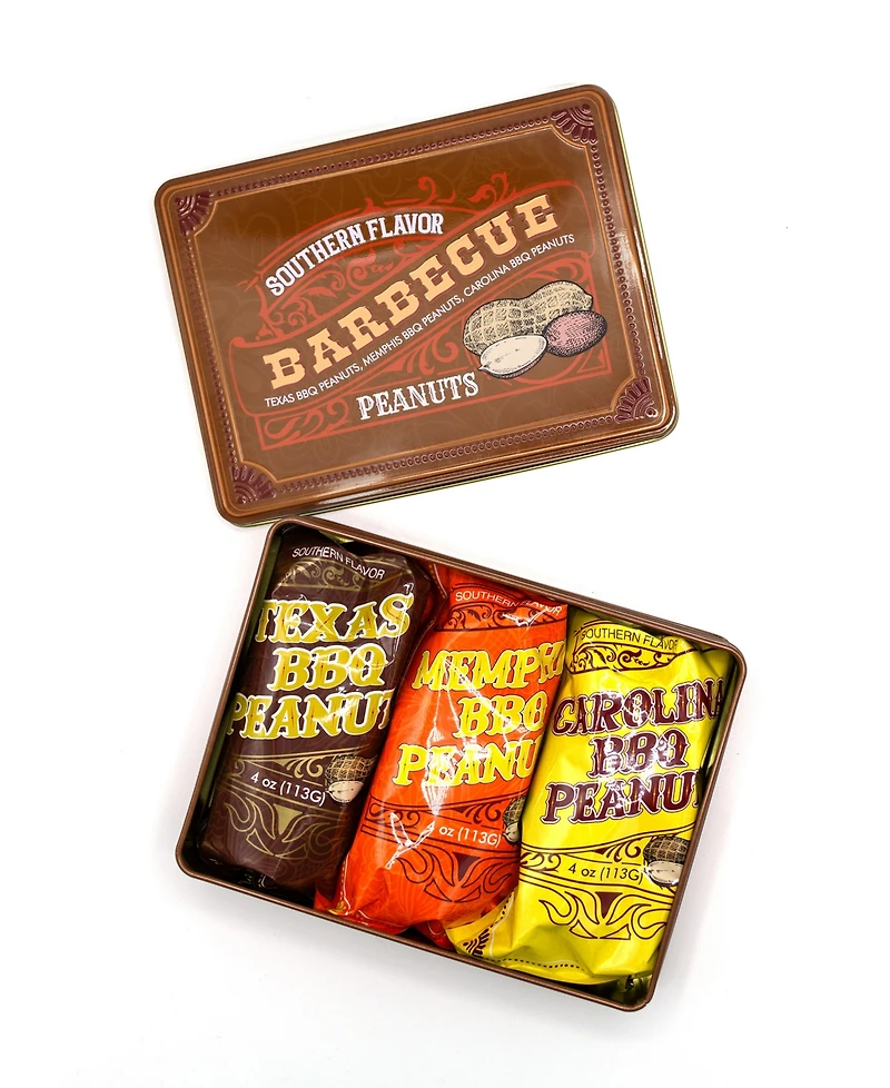 Dm Snacks Southern Bbq Peanuts Gift Tin, 12 oz.