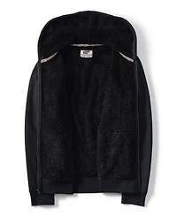 Lands' End Men's Tall Serious Sweats Full Zip High Pile Fleece Hoodie