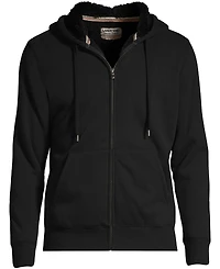 Lands' End Men's Tall Serious Sweats Full Zip High Pile Fleece Hoodie